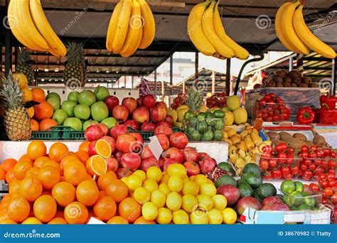 Fruit Market Stall Stock Photography Image