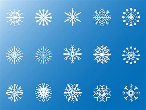 Snowflake Isolated Vector PNG Images Graphic Snowflake Set Isolated On