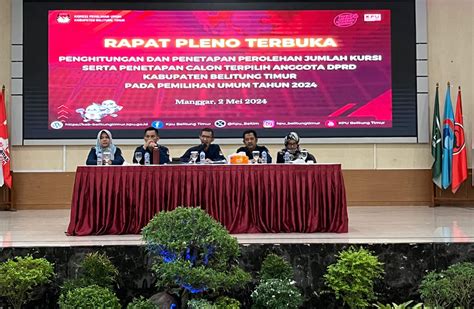 Pemilu 2024 Berikut Nama Nama Anggota DPRD Belitung Timur Dan