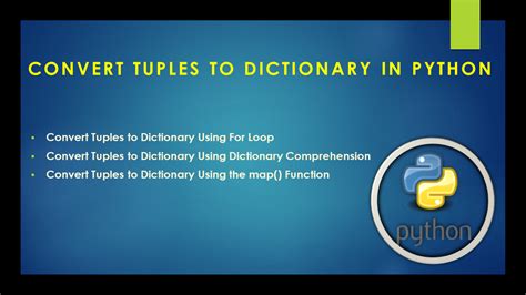 Convert Tuples To Dictionary In Python Spark By Examples