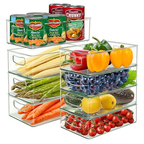 Buy Miwoga Refrigerator Organizer Bins Set Of 8 Stackable Fridge