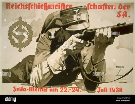 A Nazi Poster From Promoting The Sa Shooting Championship On