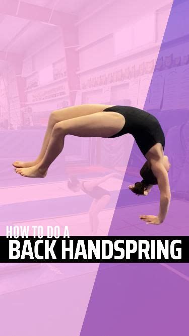 How To Do A Back Handspring The Best Drills And Exercises To Help You Learn Gymnastics Back