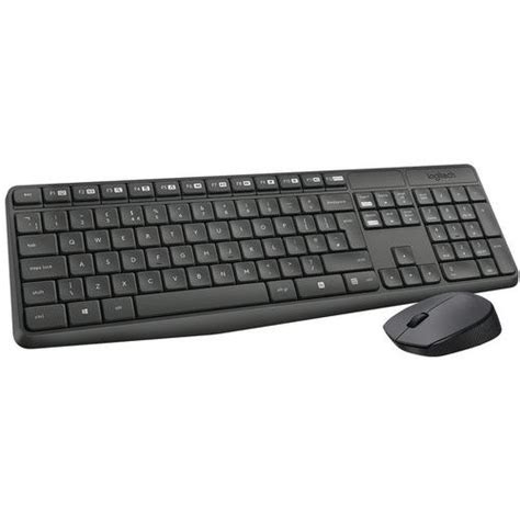 Set Van Draadloos Belgisch Azerty Toetsenbord MK235 Met Muis Logitech