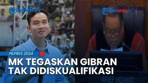 Hakim MK Tegaskan Gibran Tak Didiskualifikasi Dalil Kubu Anies