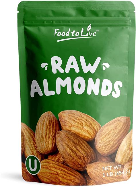 California Almonds 1 Pound Non GMO Verified Supreme Whole Raw