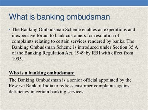 Banking Ombudsmen