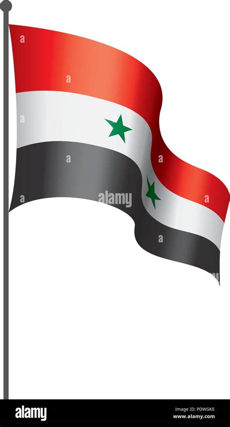 Syrien Flagge Hintergrund Stock Vektorgrafiken Kaufen Alamy