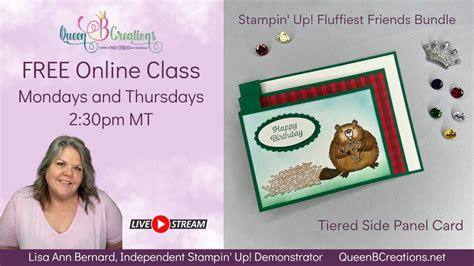 Stampin Up Fluffiest Friends Tiered Side Panel Card YouTube