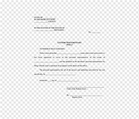 Free Sample Executor Letter Template