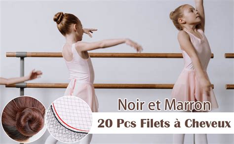 20 Pcs Filets à Cheveux Filet Chignon Invisible Maille de Bord