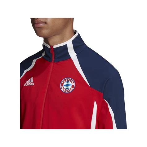 Adidas Fc Bayern M Nchen Woven Jacke Rot Blau Rot