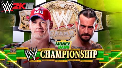 CM Punk Vs John Cena WWE Money In The Bank 2011 WWE 2K15 Showcase