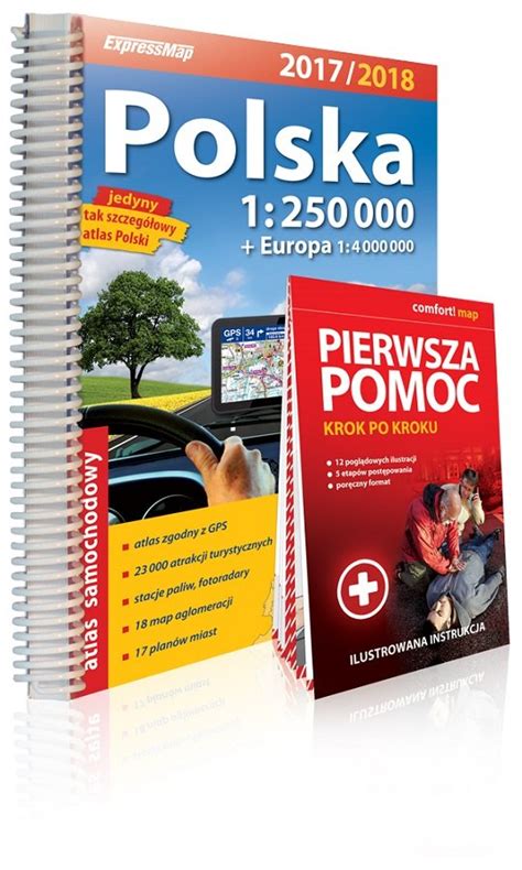 Polska Atlas Samochodowy 1 250 000 Pierwsza Pomoc Opracowanie