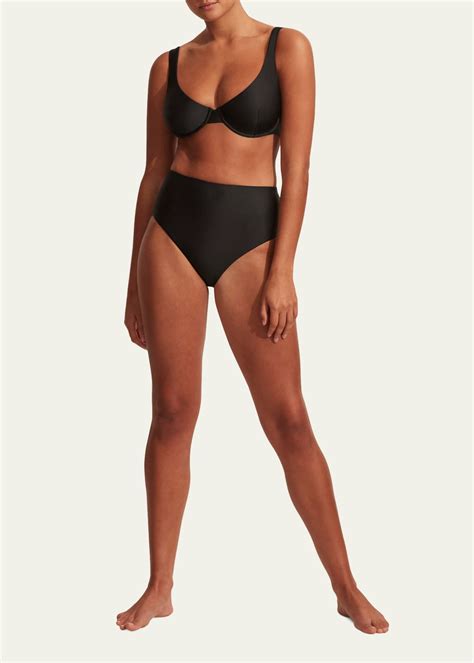 Matteau Underwire Plunge Bikini Top D E Cup Bergdorf Goodman