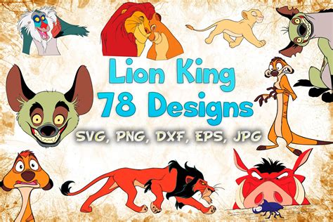 Lion King SVG Files Lion King Cutting Files Lion King | Etsy