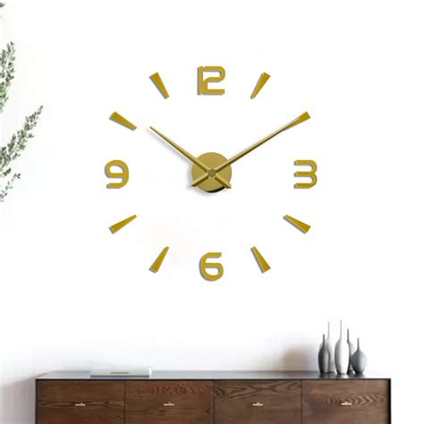 TaffHOME Jam Dinding Besar DIY Giant Wall Clock Quartz 90 100cm DIY