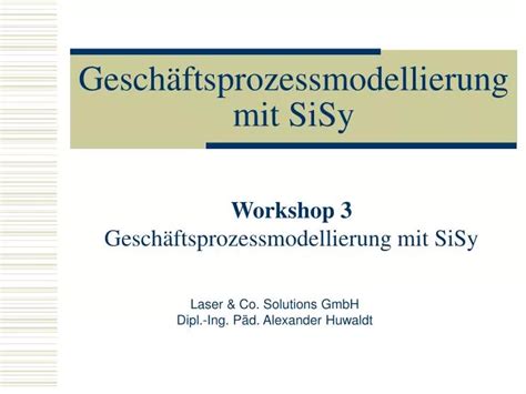 Ppt Gesch Ftsprozessmodellierung Mit Sisy Powerpoint Presentation