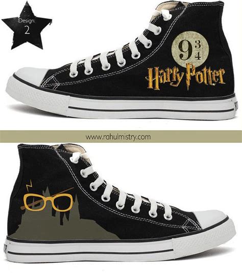 Harry Potter Handpainted Converse Shoes By Rahulmistry On Etsy Harry