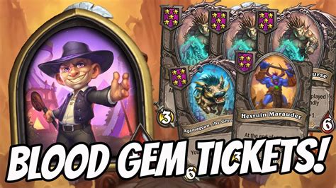 Insane Ticket Blood Gem Menagerie Hearthstone Battlegrounds Youtube