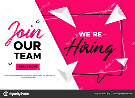 Join Our team banner design. Work poster. Vacancy background. Creative ...