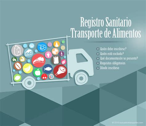 Registro Sanitario Transporte De Alimentos Buscador Transportes