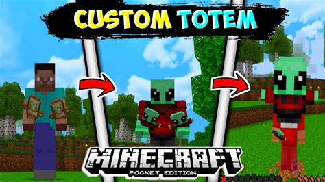 How To Make Custom Totem In Minecraft Pe Like Clownpierce Ht Make