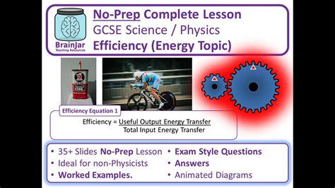 Efficiency Energy Topic Aqa Gcse Science Physics Youtube