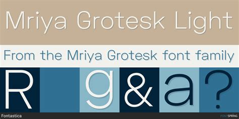 Fonts Similar To Mriya Grotesk