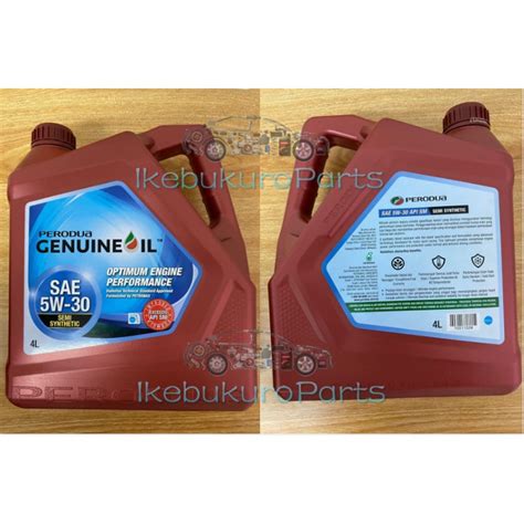 Original Perodua W Semi Synthetic Engine Oil L