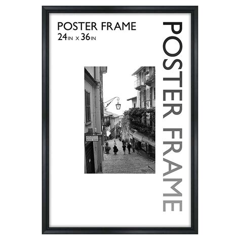 24 X 36-in Sleek Line Black Poster Frame | At Home