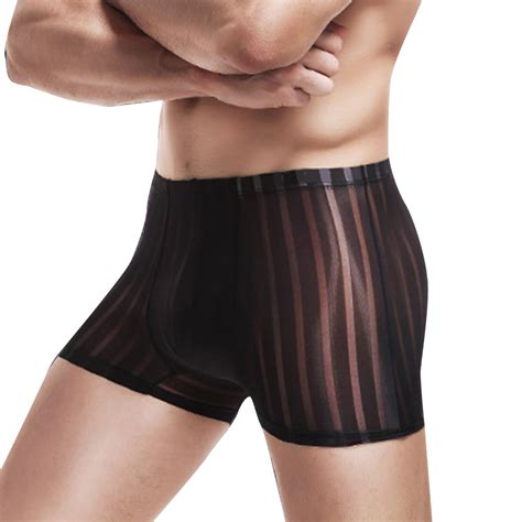 Zuwimk Men Underwear Mens Micro Mesh Stretch Bikini Briefs Pouch