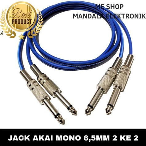 Jual Kabel Audio Jack Akai Mono To Jack Akai Mono 1 Meter Di Lapak ME