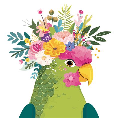 Cute Parrot Clip Art Bundle 20 High Res S Digital Download Cute