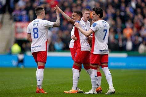 Rangers player ratings vs Hibs as Ianis Hagi emotional after goal with ...