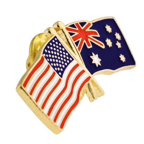 USA and Australia Flag Pin | PinMart