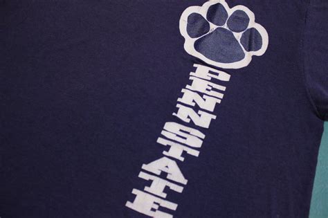 Penn State Paw Print Single Stitch 80's Vintage College Party T-shirt ...