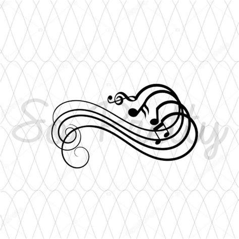 Musical Notes Svg Music Svg Treble Clef Svg Musical Staff Etsy