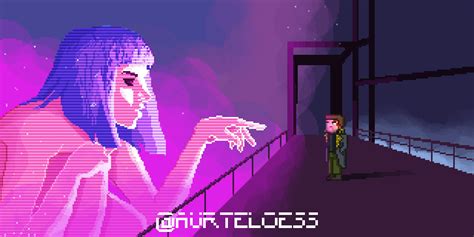 Blade Runner 2049 You Look Lonely Pixel Art R Cyberpunk