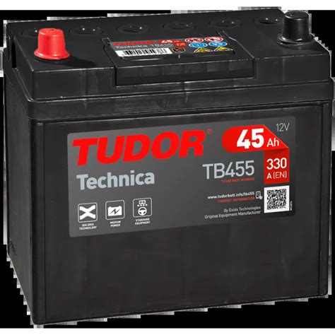 Tudor TB455 Bateria De Carro Tudor 45Ah 12V