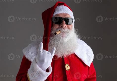 Cigar Smoking Santa