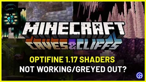 How To Fix Optifine 1.17 Shaders Not Working In Minecraft | Minecraft ...