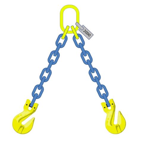 Chain Sling Double Leg With Grab Hooks