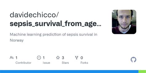 GitHub Davidechicco Sepsis Survival From Age Sex Episode Machine Learning Prediction Of