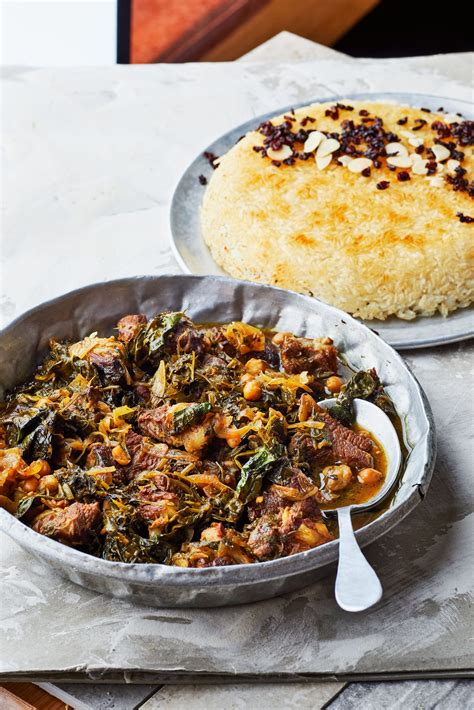 Balaboosta Ghormeh Sabzi Persian Lamb Stew With Rice Story Plate