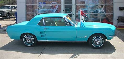 Frost Turquoise Blue 1967 Ford Mustang Hardtop