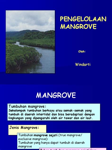 Pdf Konservasi Pengelolaan Mangrove Dokumen Tips