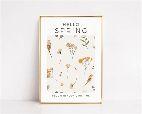 Spring Decor Spring Wall Art Print Floral Wall Art - Etsy