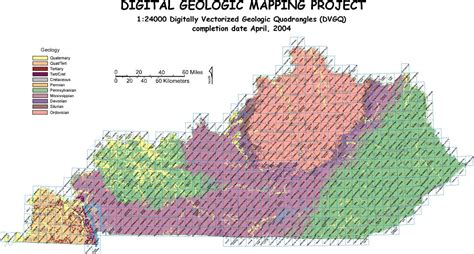 Completion Of The Digital Mapping Program Kentucky Geological Survey