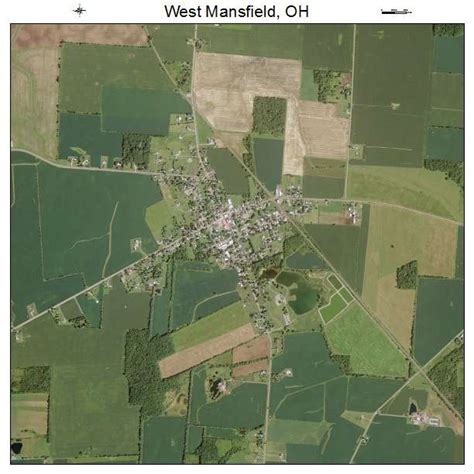 Aerial Photography Map of West Mansfield, OH Ohio